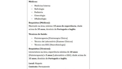 A Shifaa Hospital abre (08) Vagas para Médicos e Técnicos de Saúde