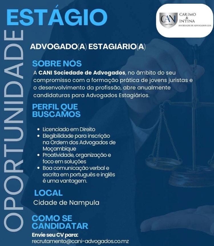 Vaga – Advogado(a) Estagiário(a)