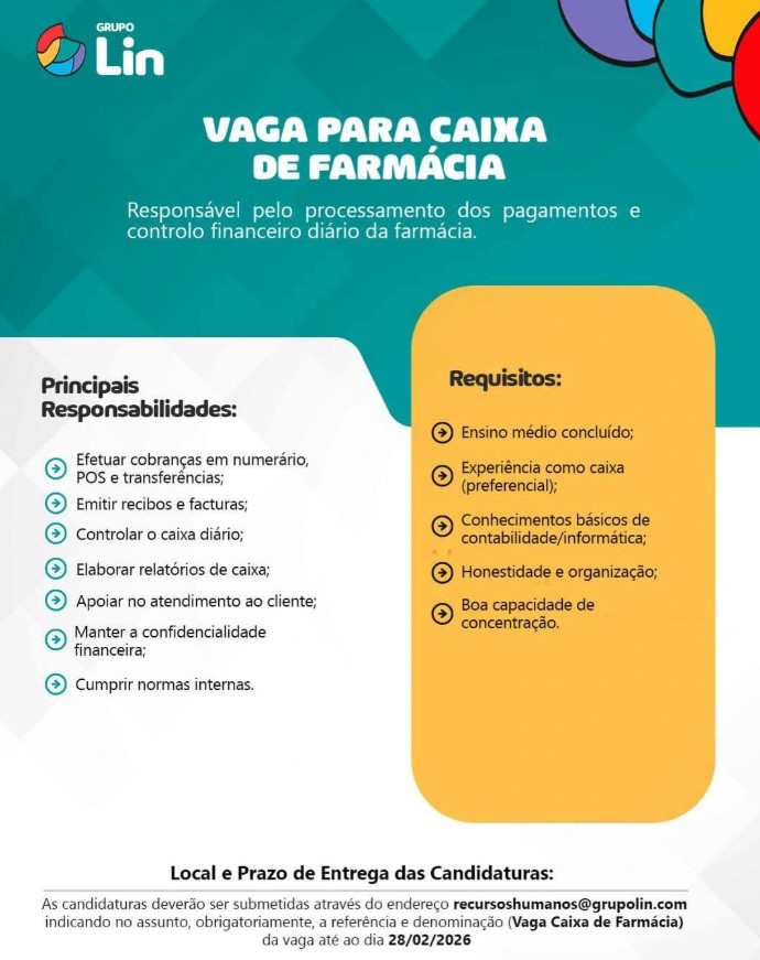 Vaga – Caixa de Farmácia