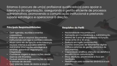 Vaga – Assistente Administrativo