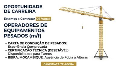 Vaga – Operador de Equipamentos Pesados